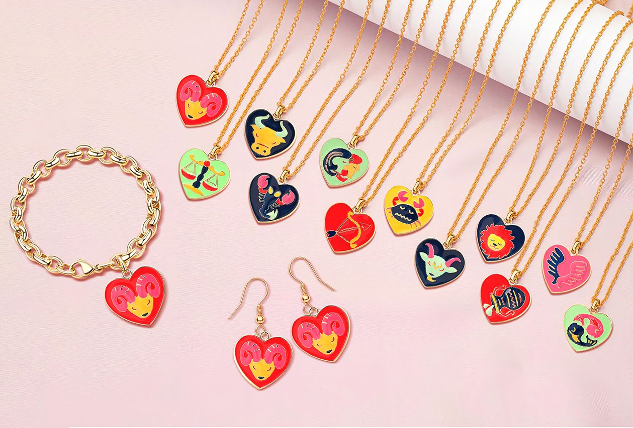 Open-Design Zodiac Sign Charms